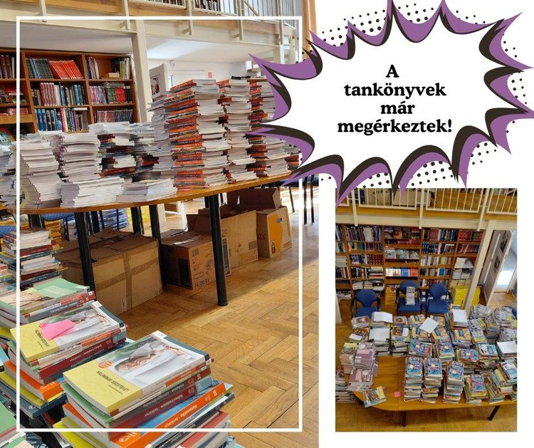 Tankönyvek a könyvtárban